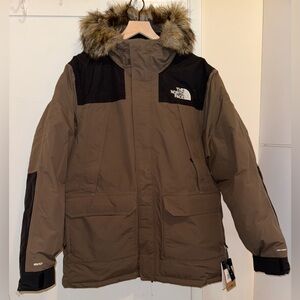 The North Face McMurdo DryVent Parka Men’s Size XL Smokey Brown/Black Fur Hood